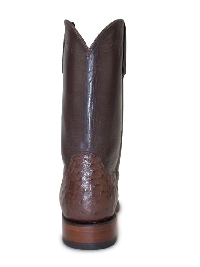 Lucchese Jersey Calf Sienna Full Quill Ostrich Roper