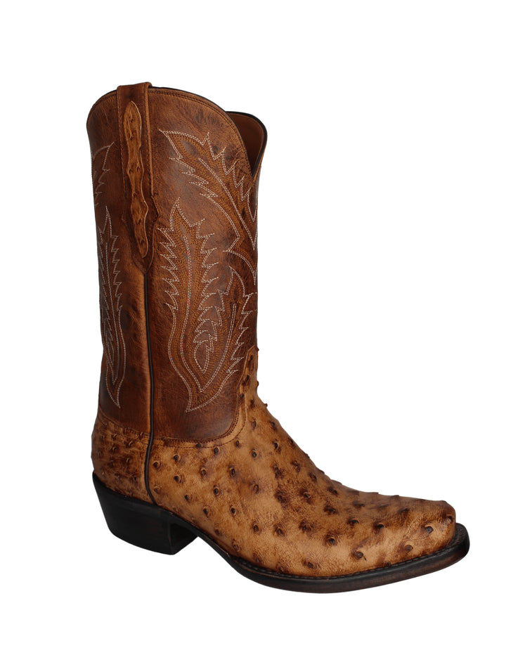 Black Jack Mens Full Quill Burnished Cigar Boots