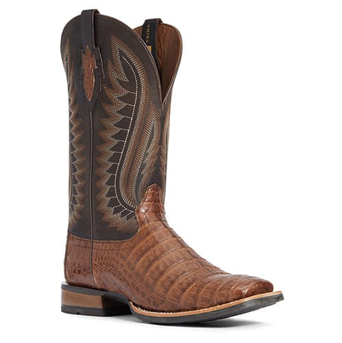 Mens Ariat Double Down Caiman Belly Boots