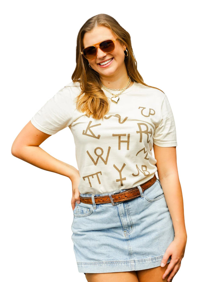 Summer Tees Womens Gina Branded Graphic Tee