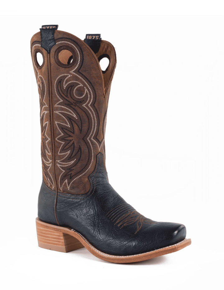 Hyer Mens Riley Black Cutter Toe Boots