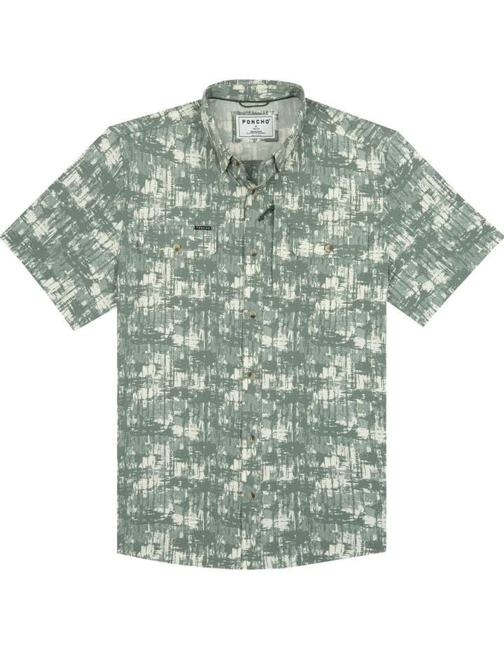 Poncho Mens The Chicken on a Hook Short Sleeve Shirt