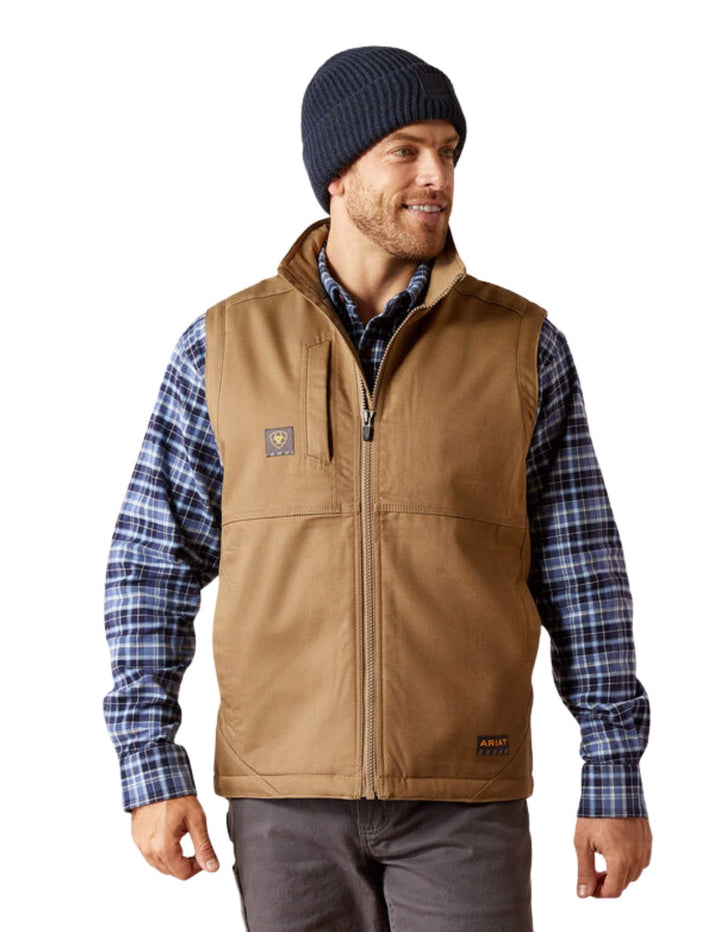 Ariat Mens Khaki Rebar DuraCanvas Vest