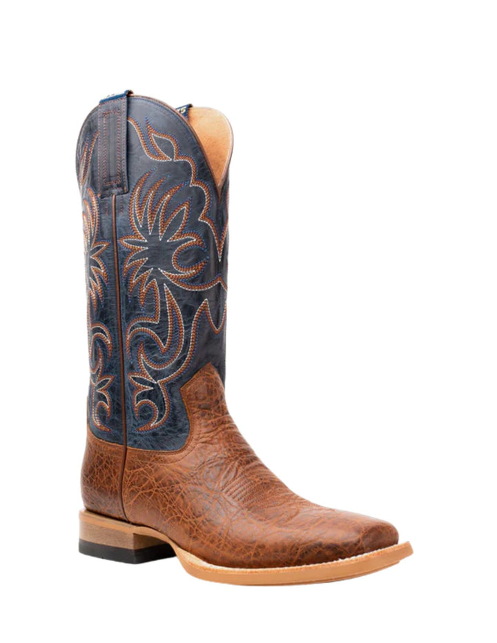 Hyer Mens Burdett Brown Square Toe Boots