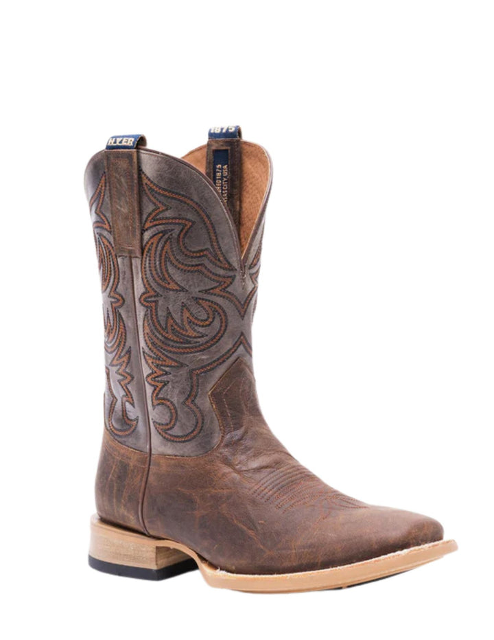 Hyer Mens Bucklin Square Toe Boots