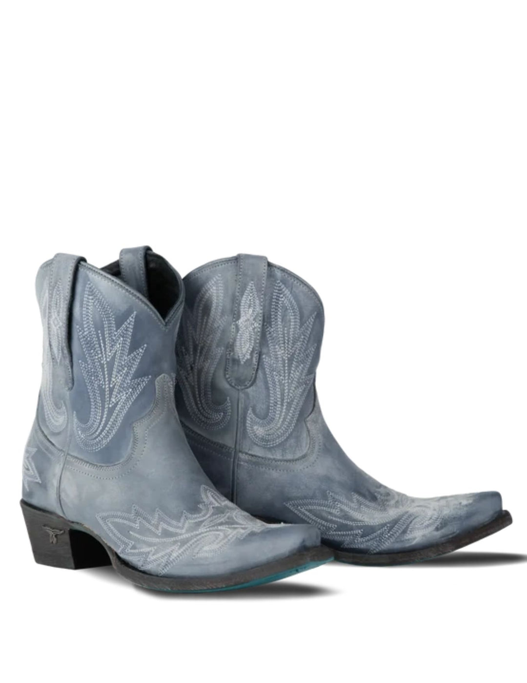 Lane Womens Lexington Washed Denim Boots