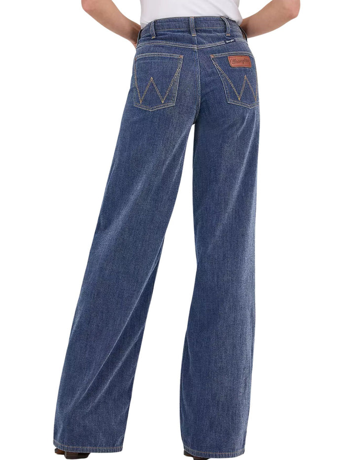 Wrangler Womens Retro Bailey High Rise Airy Wide Leg Jeans