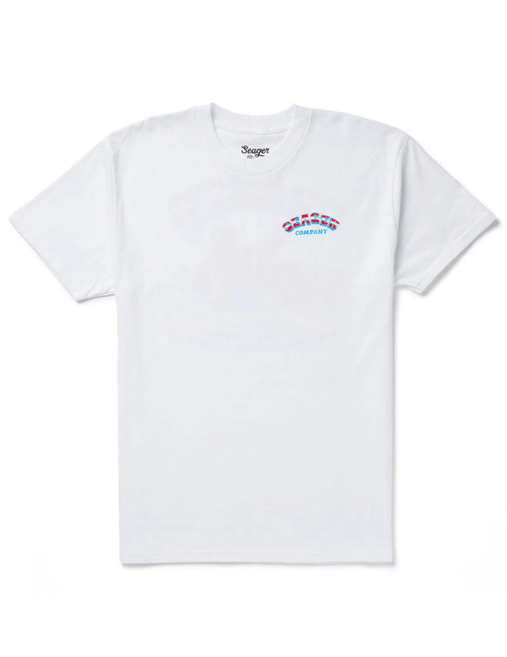 Seager Mens White Tubular Tee