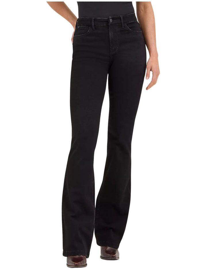 Wrangler Womens Black Bespoke High Rise Bootcut Jeans
