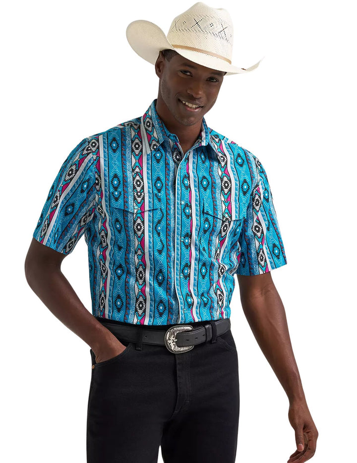 Wrangler Mens Checotah Short Sleeve Shirt
