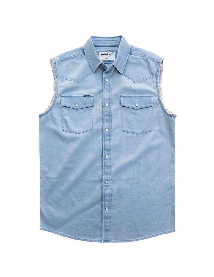 Poncho Mens The Right to Bare Arms Denim Shirt