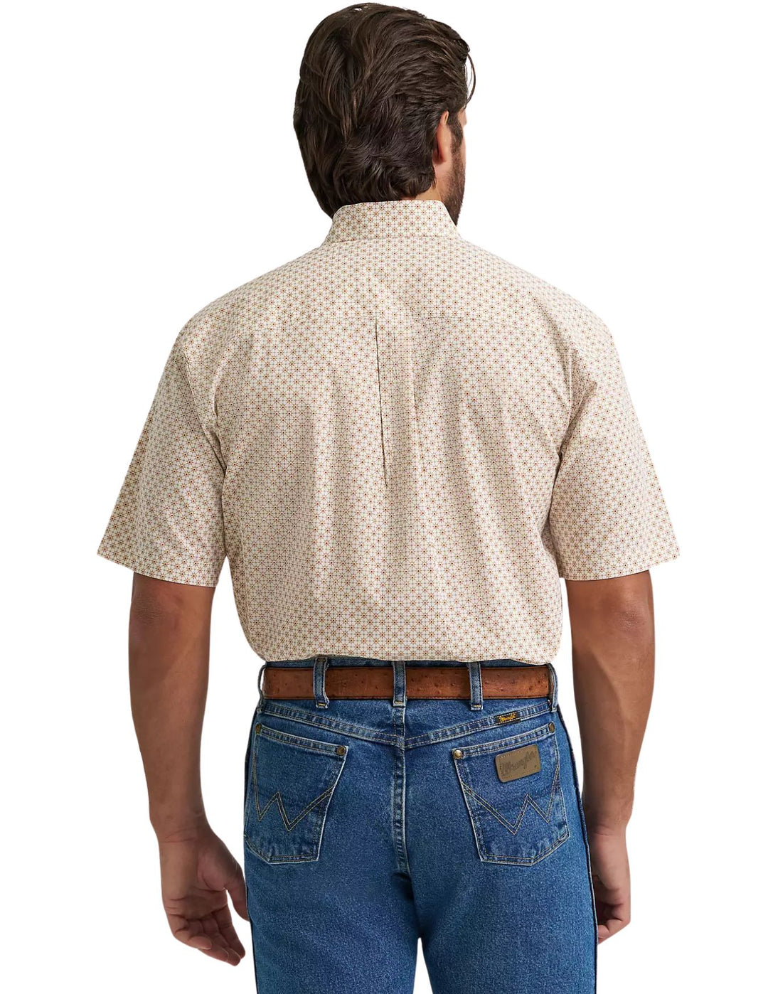 Wrangler Mens Sand Short Sleeve Shirt
