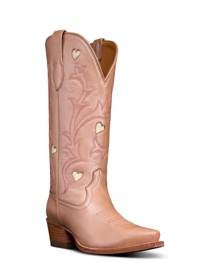 Tecovas Womens The Annie Rose Gold Heart Boots