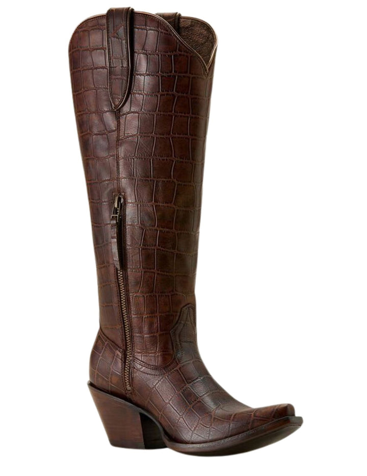Ariat Womens Espresso Croc Print Casanova Boots