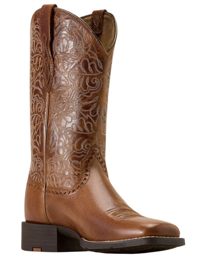 Ariat Womens Aged Tan Round Up Remuda Boots