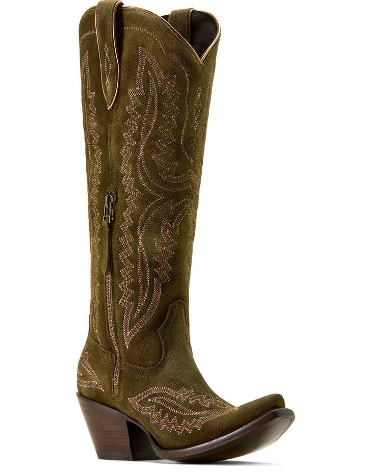 Ariat Womens Olive Suede Casanova Western Boots