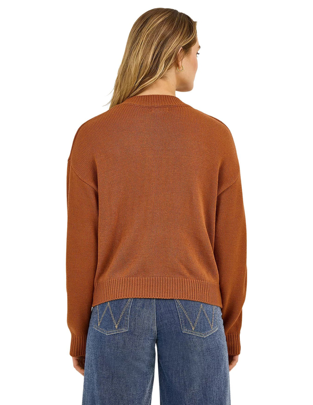 Wrangler Womens  Horse Intarsia Crew Neck Sweater