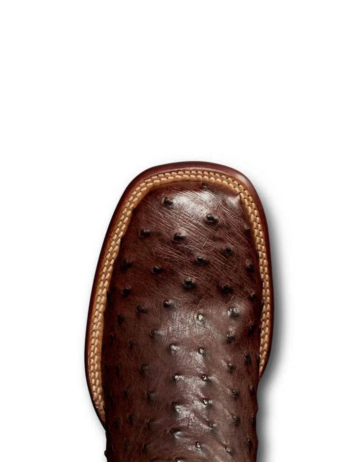 Tecovas Mens The Emmitt Tobacco Ostrich Boots