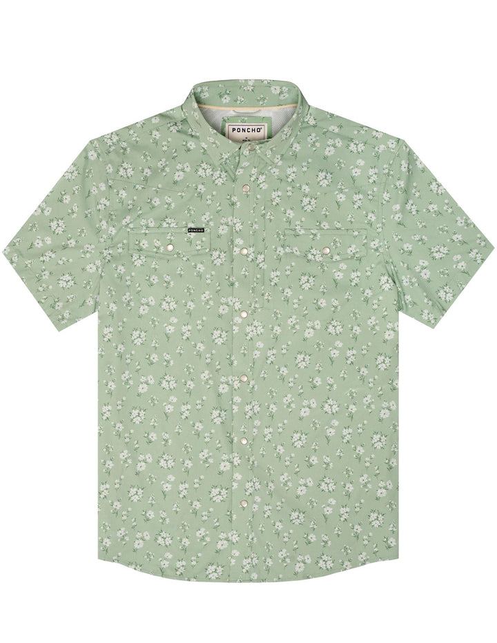 Poncho Mens The Bat Masterson Short Sleeve Shirt