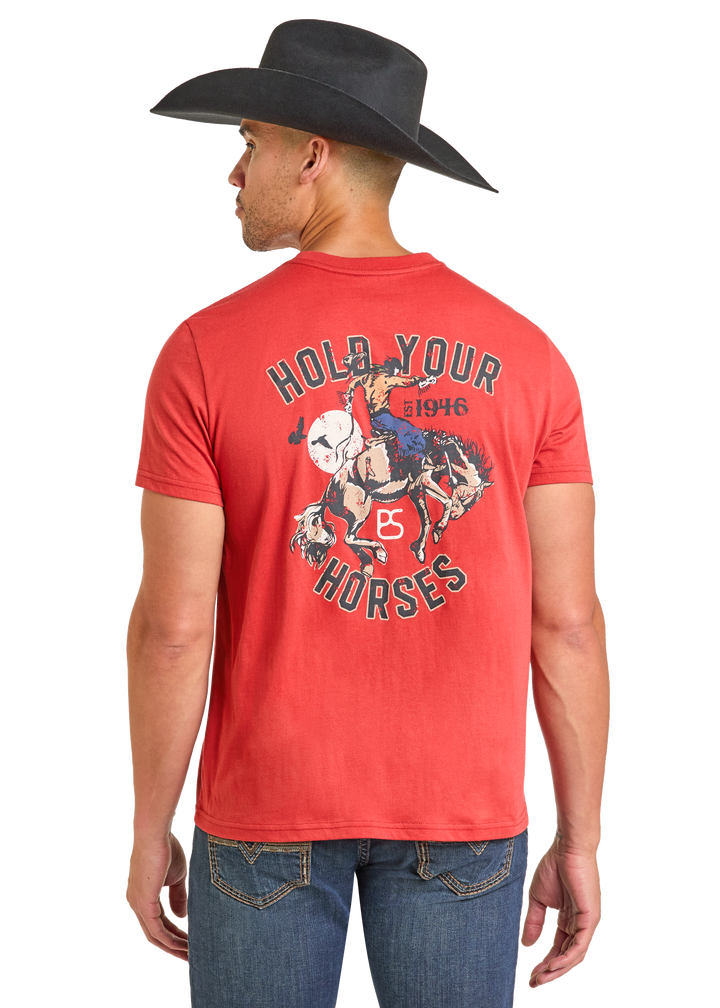 Panhandle Mens Rust Graphic T-Shirt