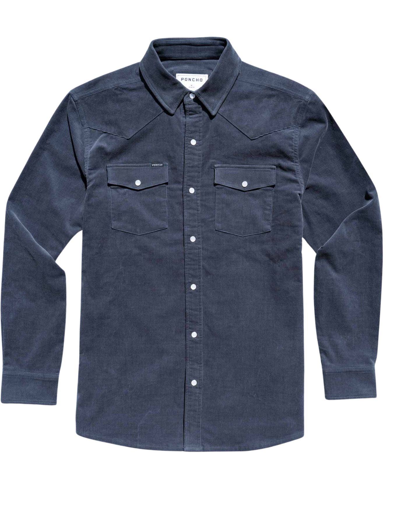 Poncho Mens Barton Springs Navy Corduroy Shirt – Texas Boot Company