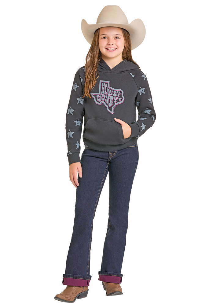 Panhandle Girls Pink Inside Bootcut Jeans