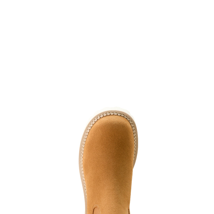 Ariat Womens Chelsea Wheat Suede Fatbaby Boots