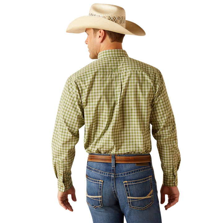 Ariat Mens Eilad Green Long Sleeve Shirt