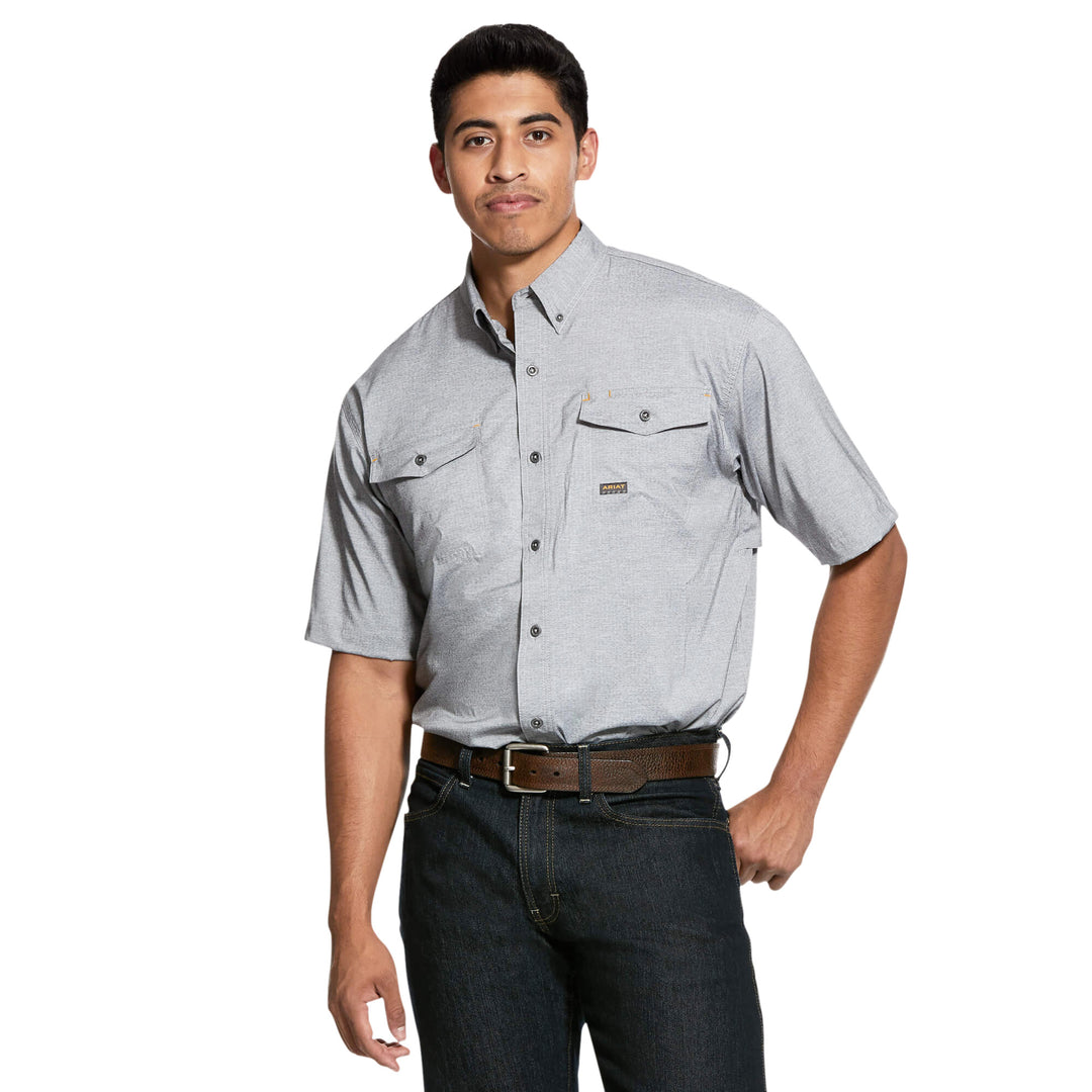 Ariat Mens Rebar Made Tough VentTEK DuraStretch Work Shirt