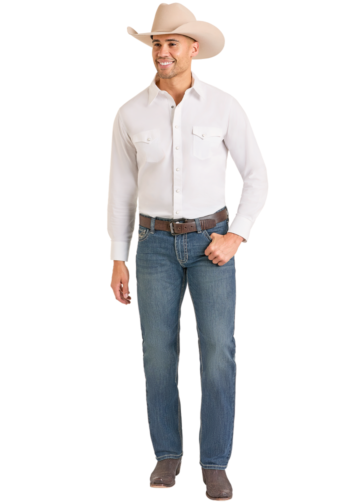 Panhandle Mens Dark Vintage Revolver Jeans