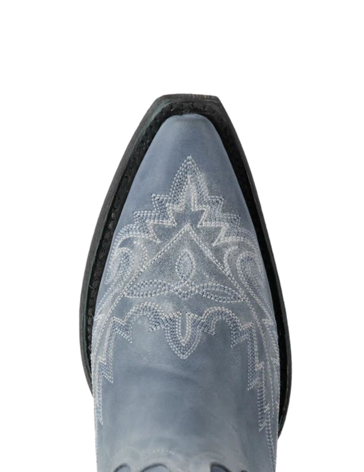 Lane Womens Lexington Washed Denim Boots