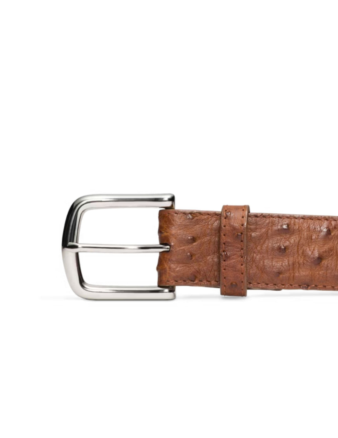 Tecovas Mens Pecan Ostrich Belt