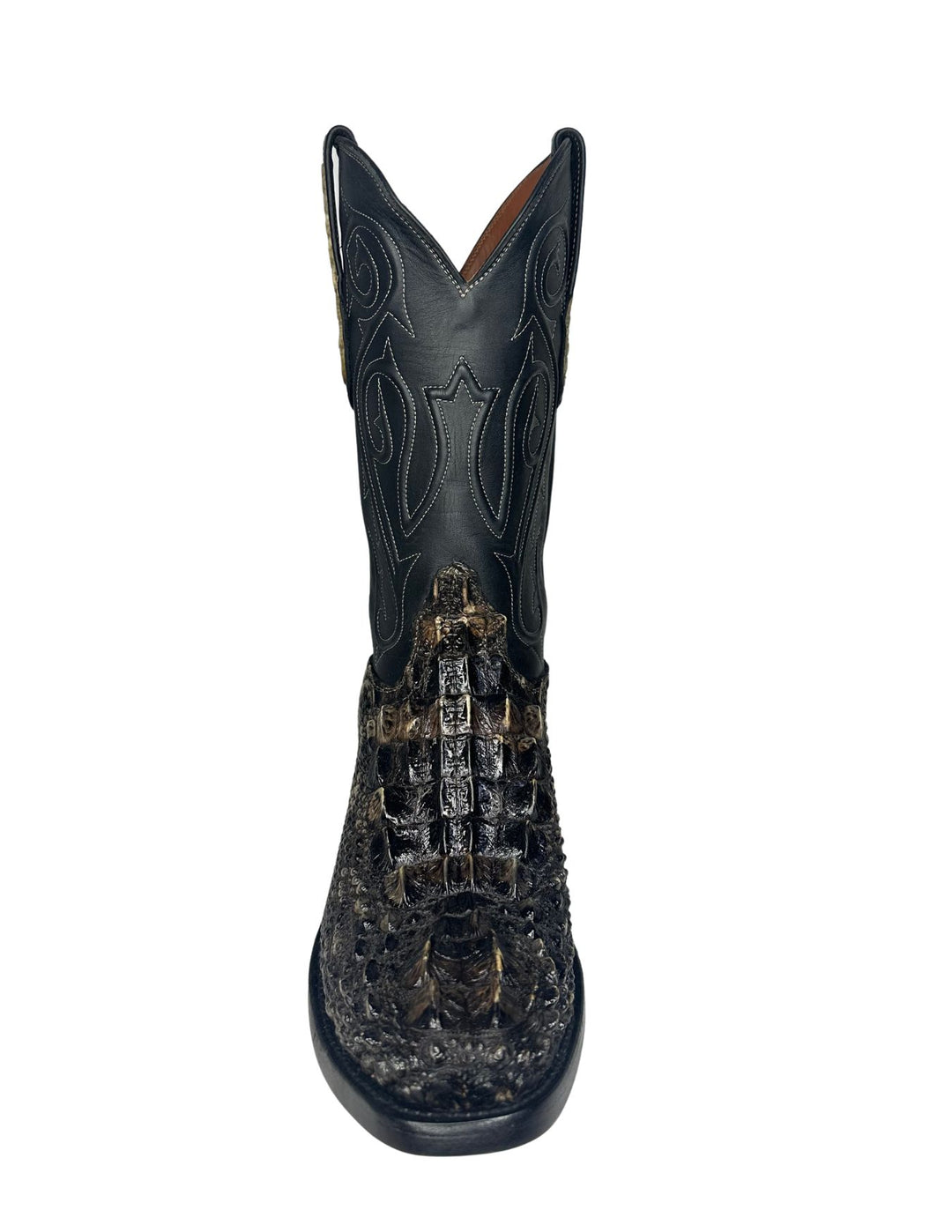 Black Jack Mens The Alamo Natural Hornback Alligator Boots