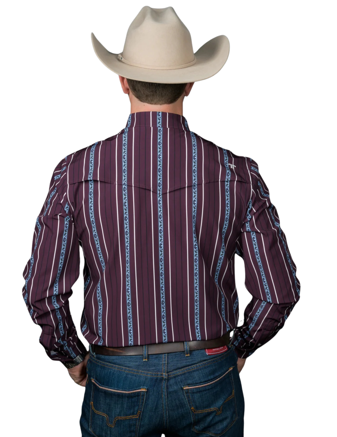 Ferrell Mens The Reid Long Sleeve Pearl Snap Shirt
