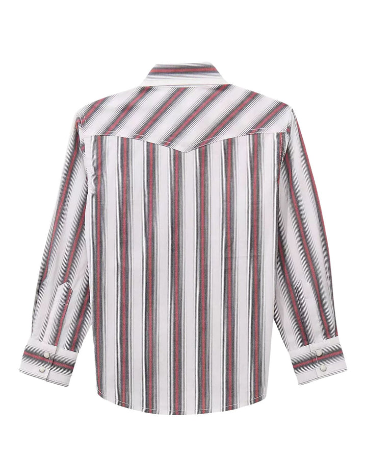 Wrangler Boys 20X Advanced Comfort Western Snap Print Shirt