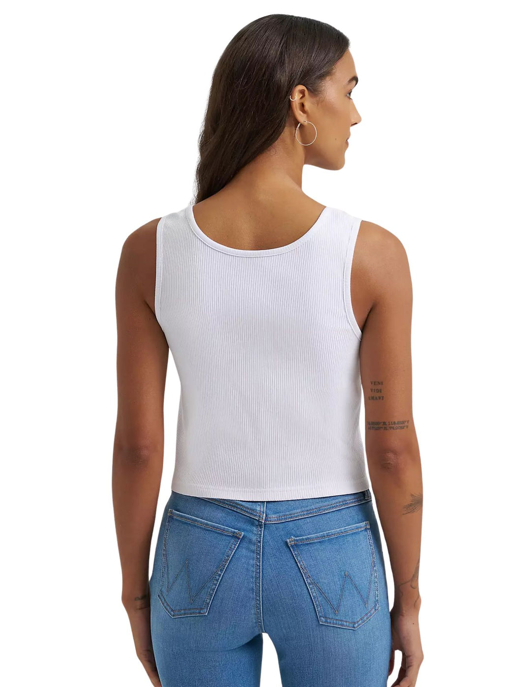 Wrangler Womens Cherry Boots Graphic Ribbed Tank