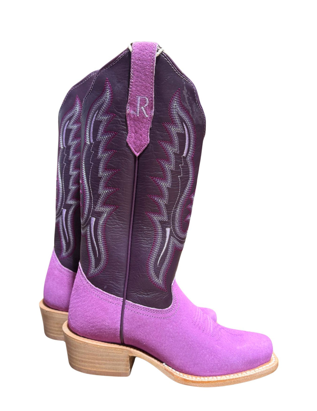 R. Watson Womens Violet Boar Boots