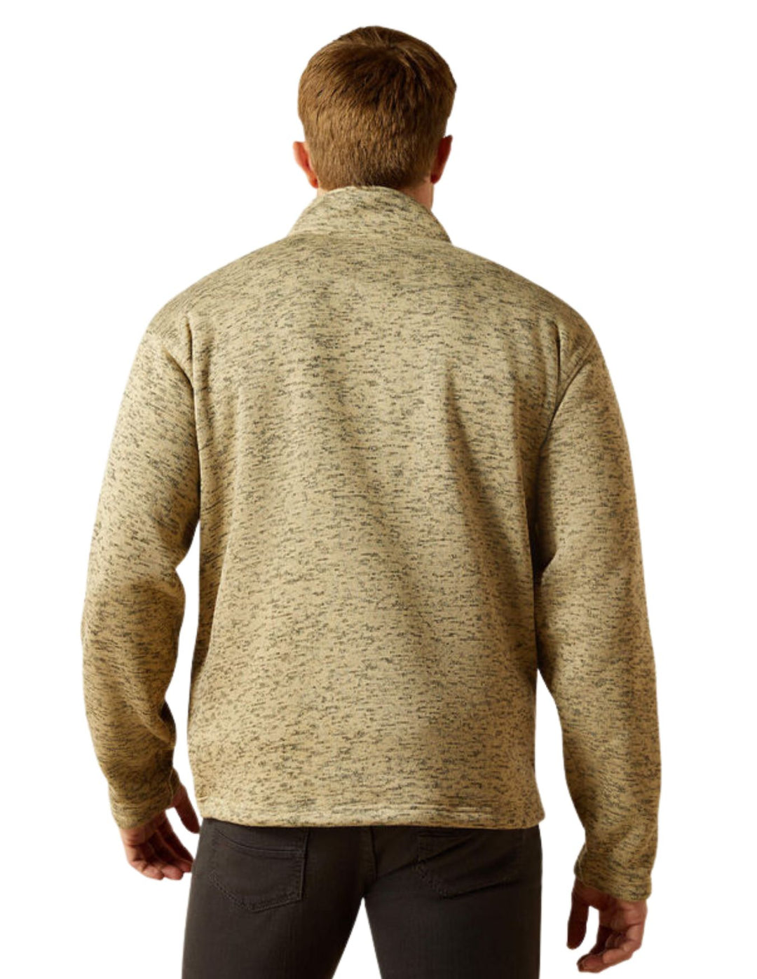 Ariat Mens Beige Caldwell 1/4 Button Sweater