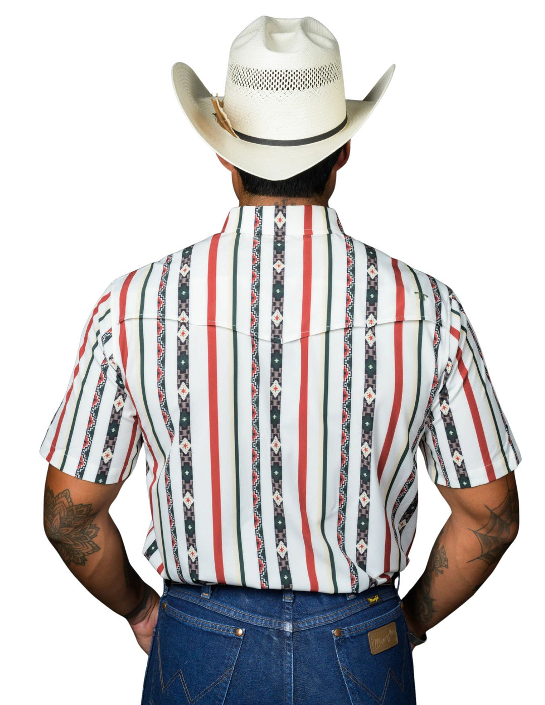 Ferrell Mens The Post in Green Short Sleeve Snap