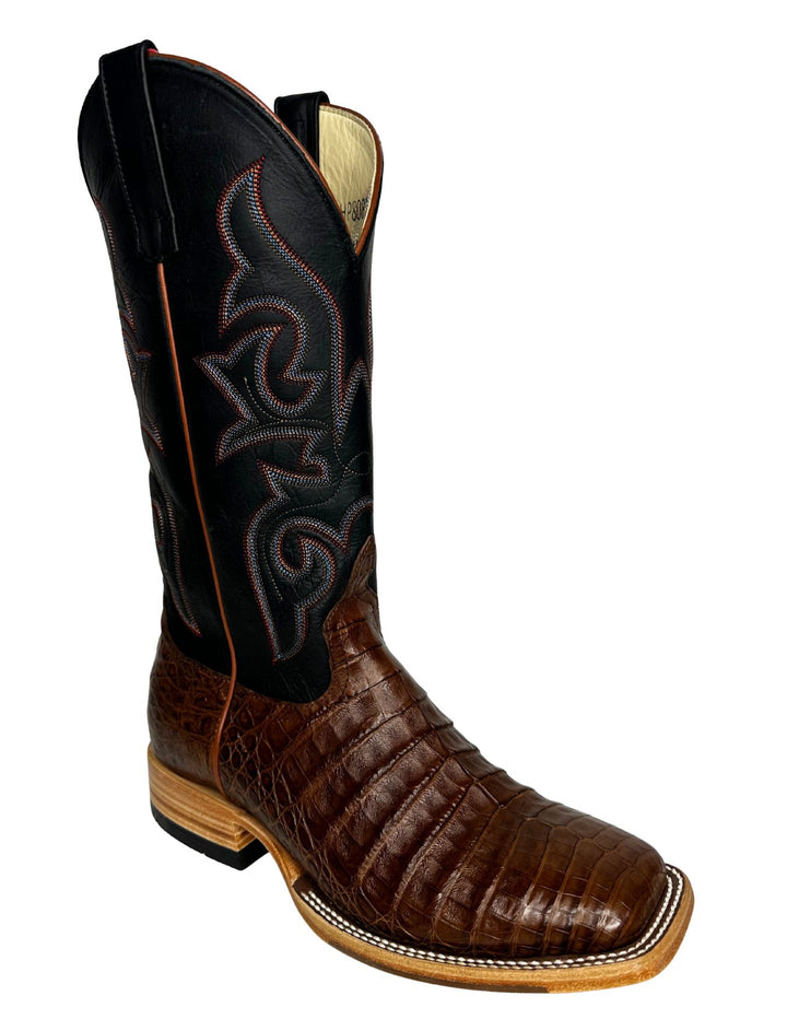 Horse Power Mens Cigar Pull Up Caiman Boots