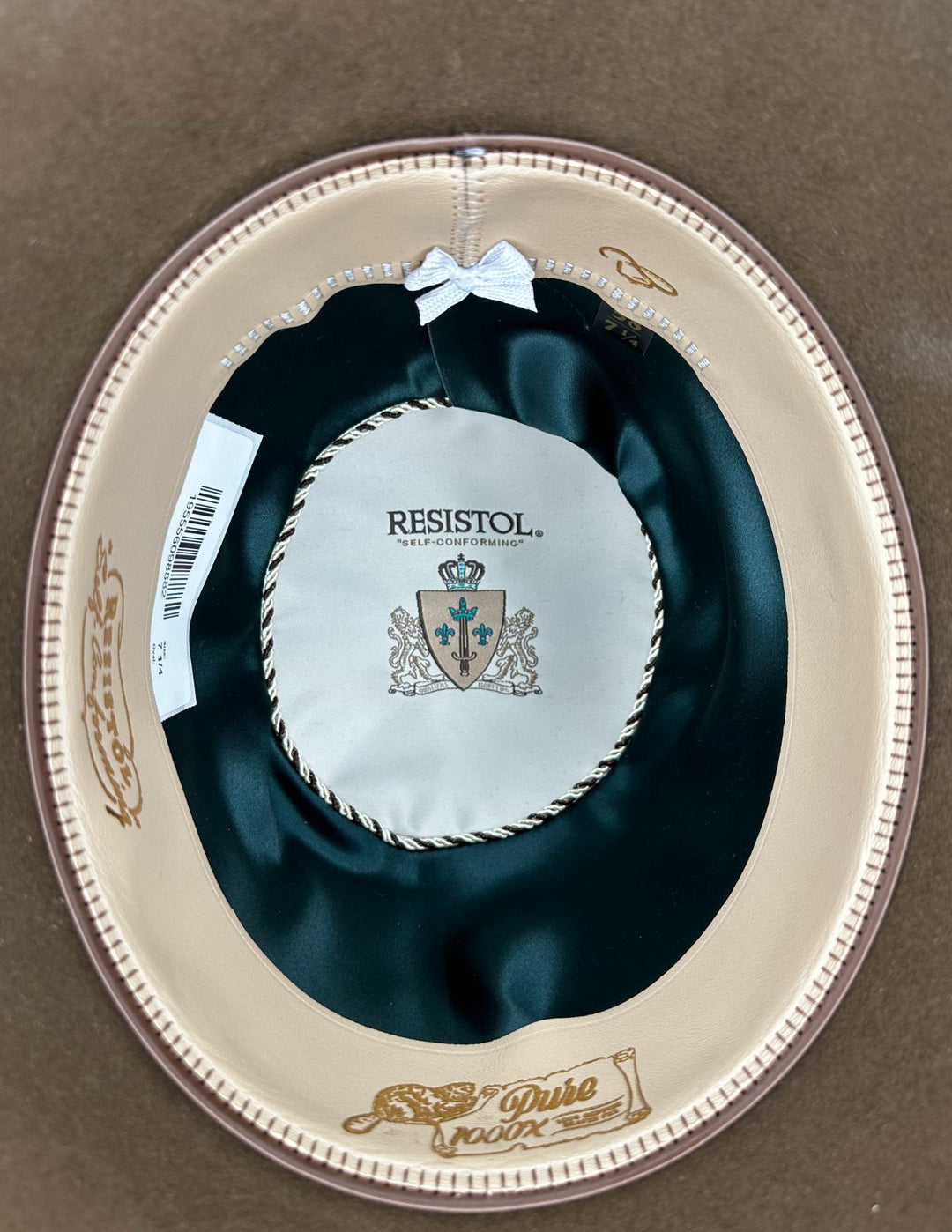 Resistol Tobacco1000X Pure Open Crown Cowboy Hat