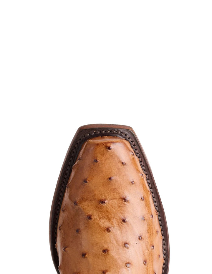 Lucchese Mens Luke Barnwood Ostrich Boots