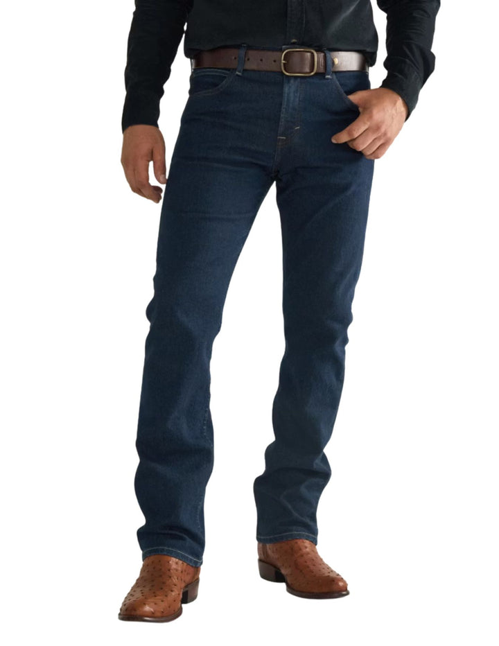 Tecovas Mens Dark Slim Straight Stretch Jeans