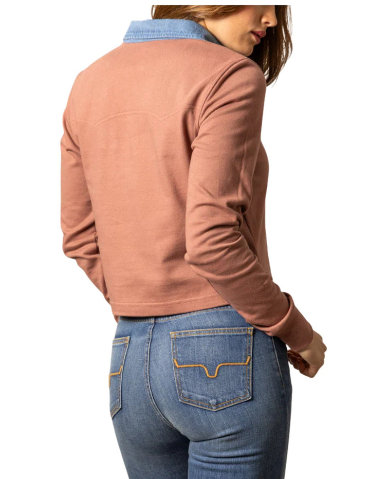 Kimes Ranch Womens Jamila Rugby Mauve Shirt