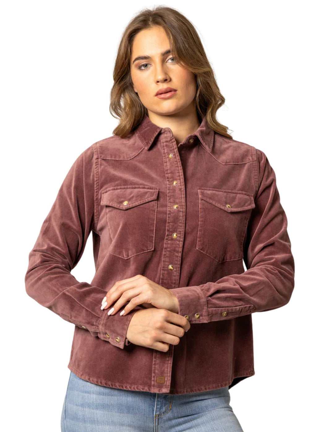 Kimes Ranch Womens Bonnie Lilac Velvet Shirt