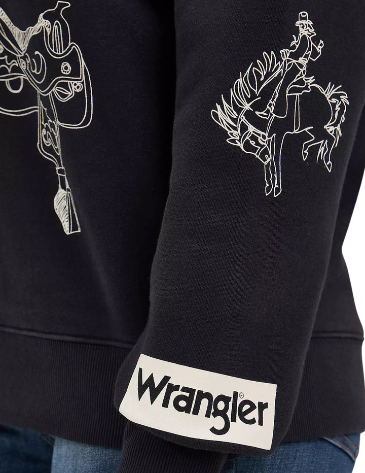 Wrangler Womens Wrangler Icons Pullover Sweatshirt