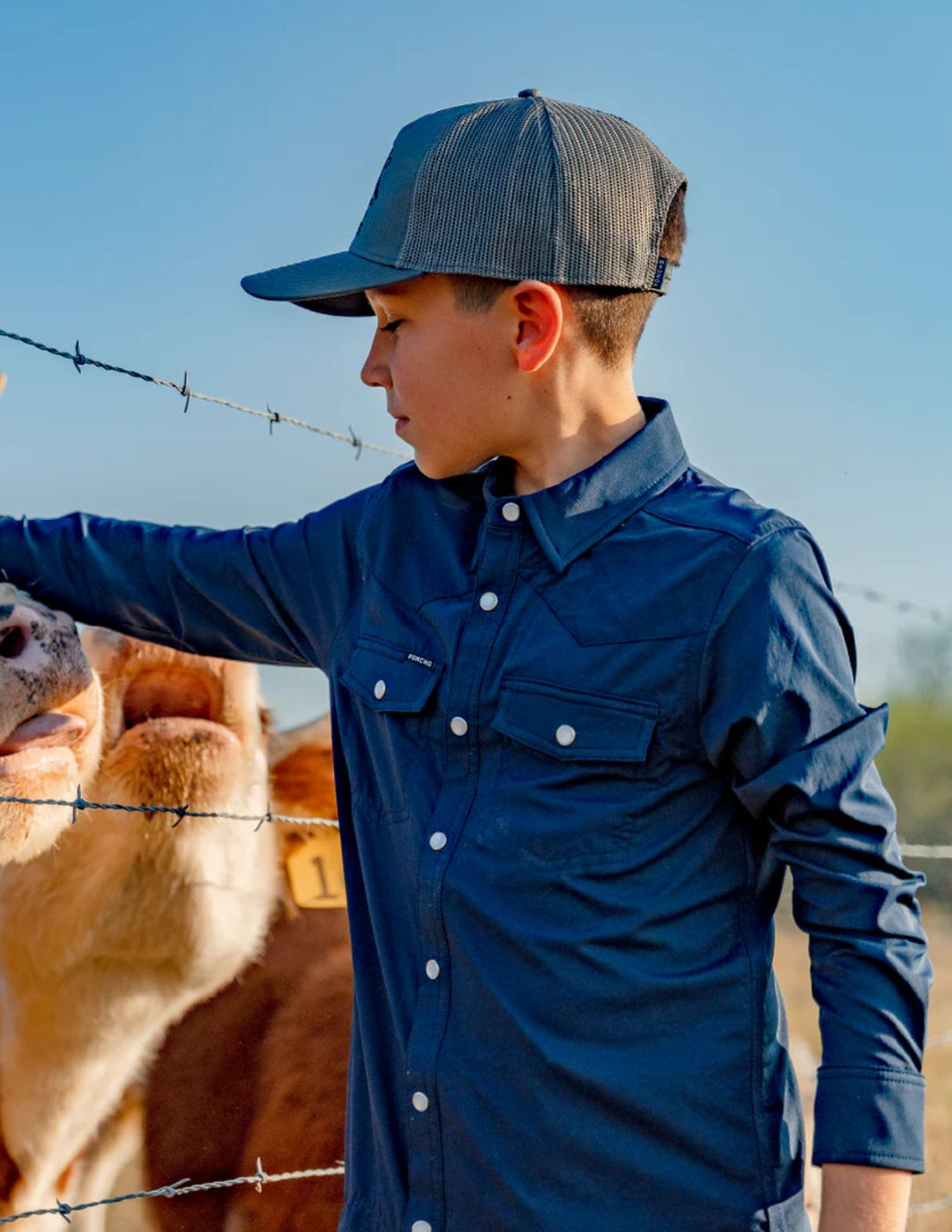 Poncho Boys The Bronc Buster Long Sleeve Shirt