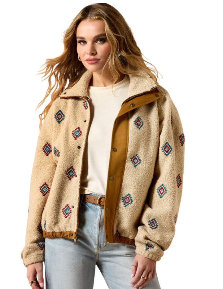 Ariat Womens Southwest Sherpa Blocked Jacket