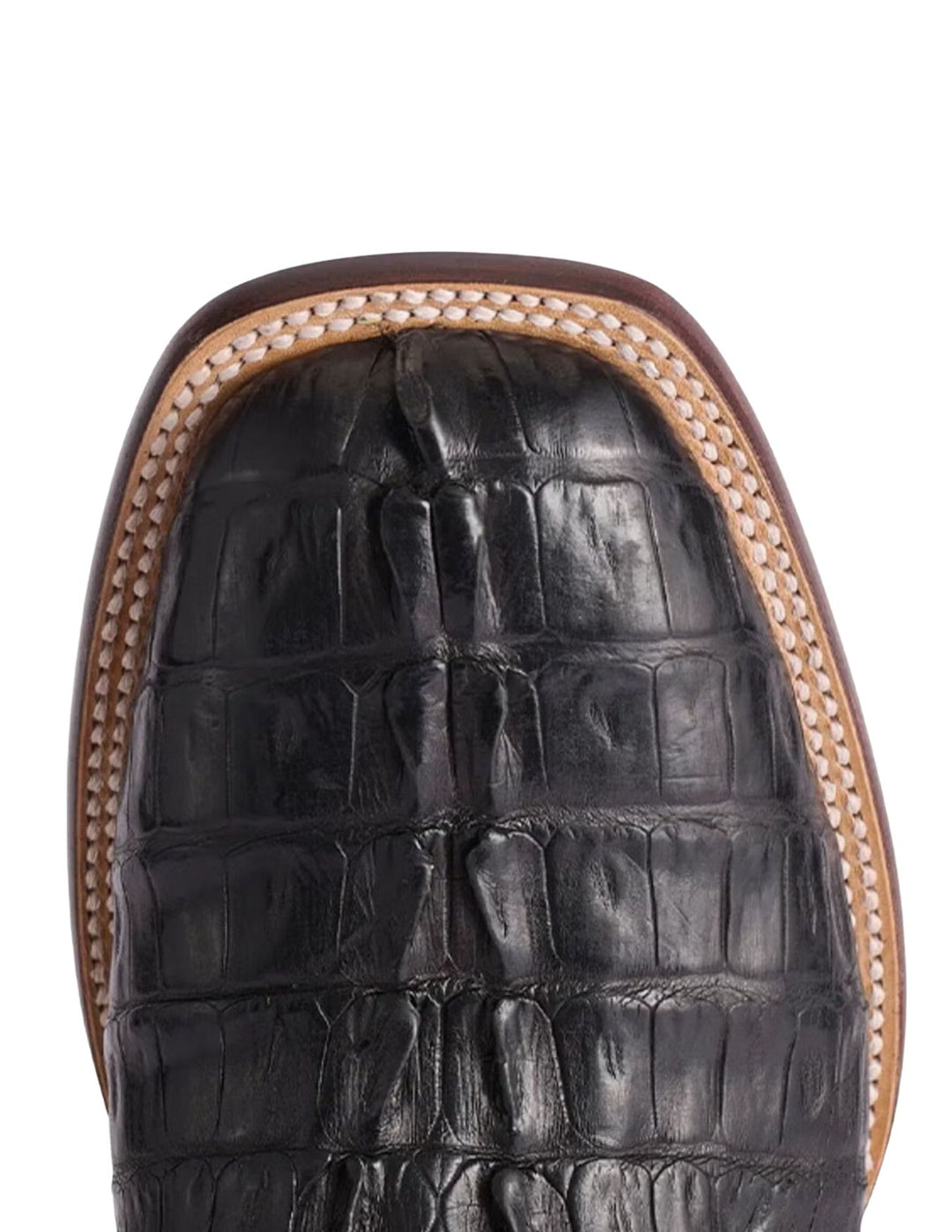 Lucchese Mens Black Hendrik Exotic Caiman Boots