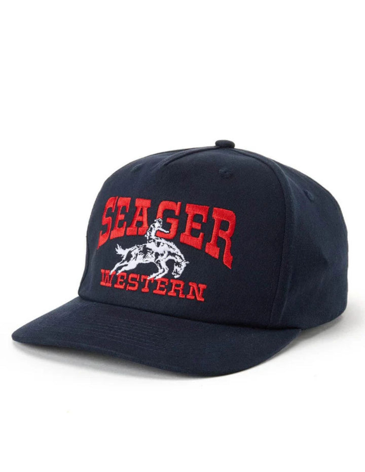 Seager Mens Navy Rodeo Snapback